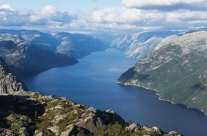 Panoramic view of the Lysefjord, Norway
