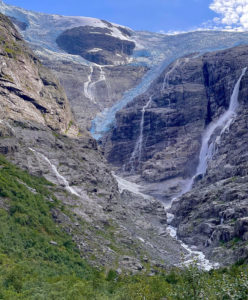 A view of Kjenndalsbreen an arm of the Jostedal Glacier in Norway.