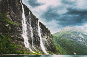 Seven Sisters Waterfalls, Geirangerfjord, Norway