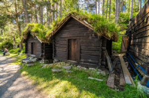 An old building in the open-air Sunnmøre Museum in Ålesund, Norway.